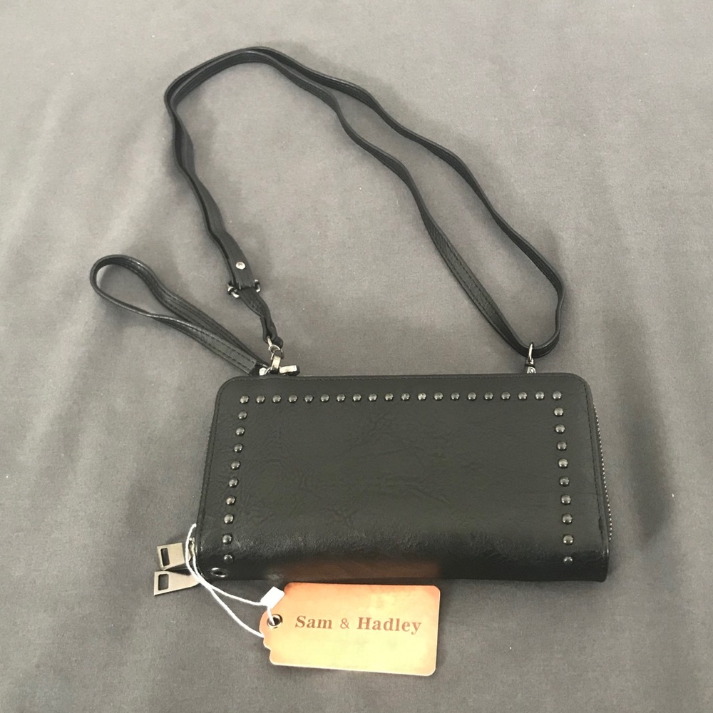 SOLD! Sam & Hadley Studded Crossbody/Wristlet